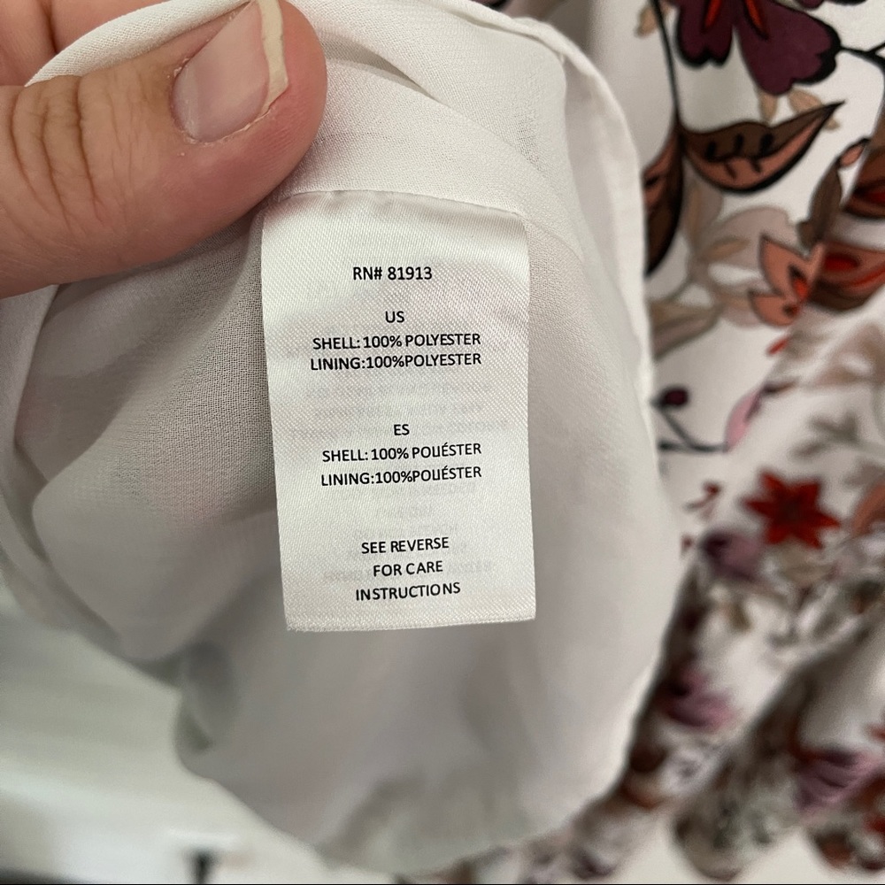 c&e White Floral Sleeveless Peplum Top - Picture 12 of 12